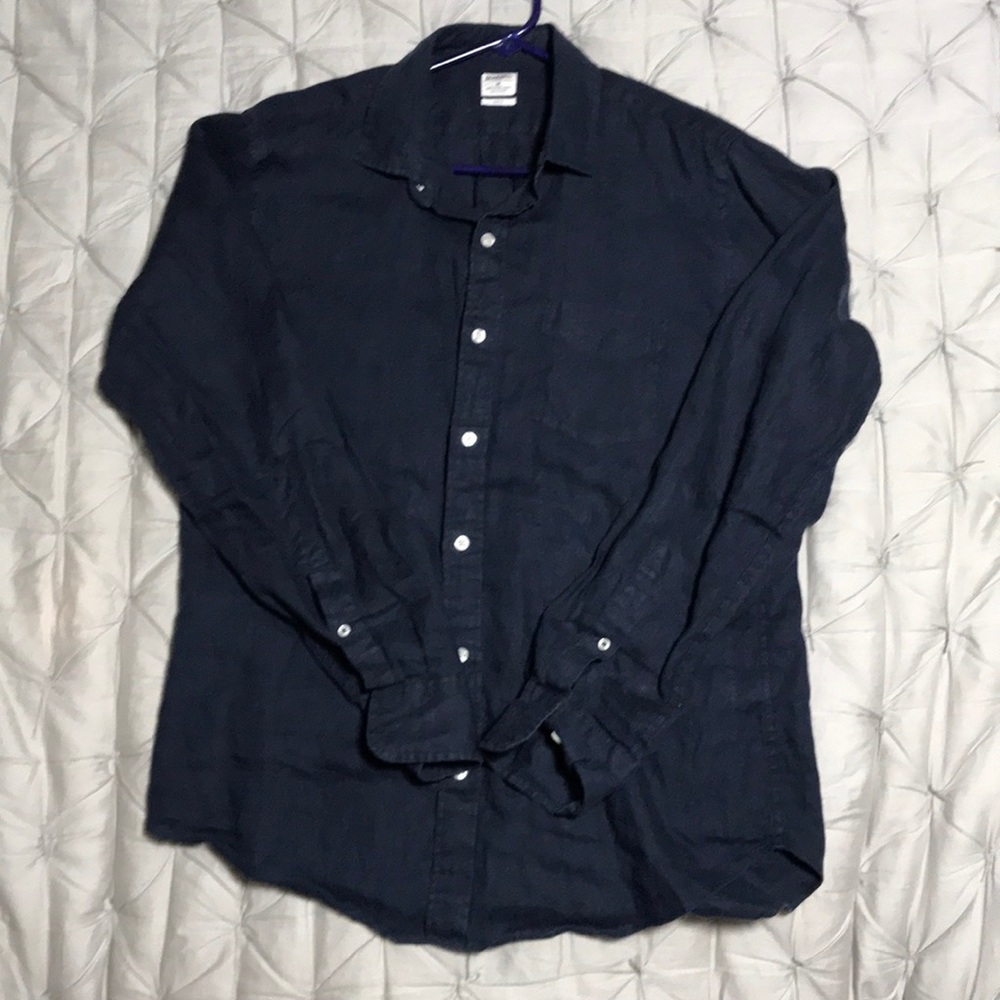 Bonobos Irish Linen Button Down - Medium, Slim Fit